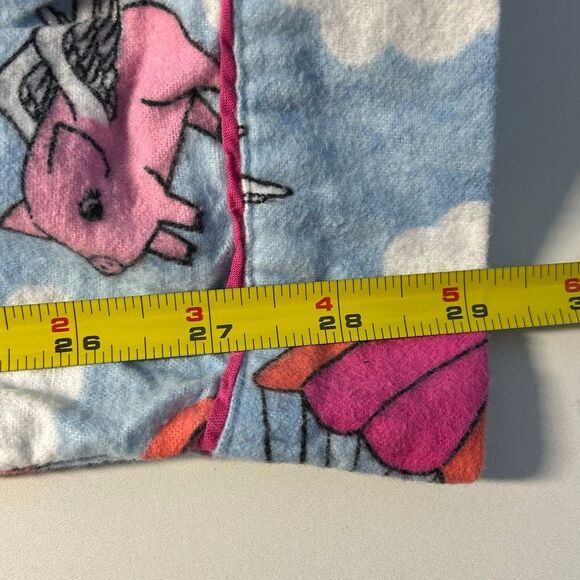 When Pigs Fly Flannel Pajama Pants Small Drawstring Dreamscape - Picture 6 of 6